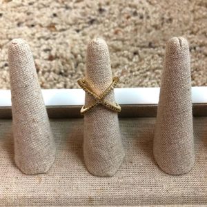 BaubleBar Mason Pave Criss Cross Ring